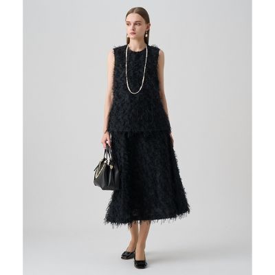 セットアップ対応商品】フェザーカットジャカード ブラウス | ANAYI