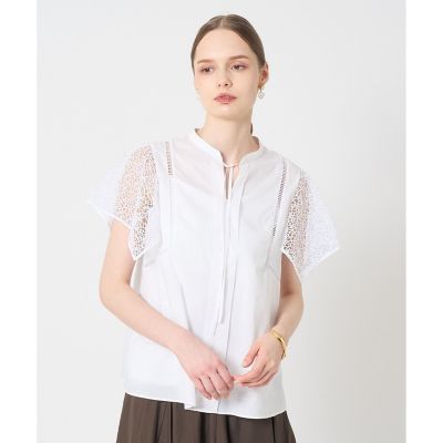 ANAYI レーススリーブブラウス ANAYI｜ジョーゼットレーススリーブ ブラウス | Rakuten Fashion