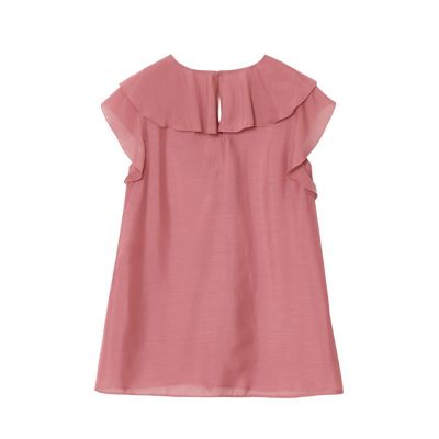 【ANAYI】現行品＊スパンローンラッフルブラウス ピンク38 スパンローンラッフル ブラウス | ANAYI/アナイ | 三越伊勢丹