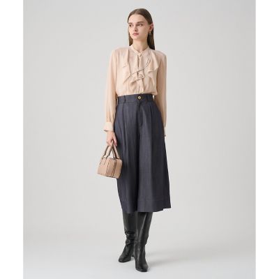 ジョーゼットバイカラーラッフル ブラウス | ANAYI/アナイ | 三越