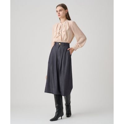 ジョーゼットバイカラーラッフル ブラウス | ANAYI/アナイ | 三越