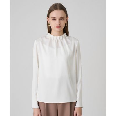 ハンマーサテンスタンド　ブラウス