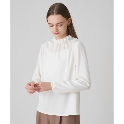 ハンマーサテンスタンド　ブラウス