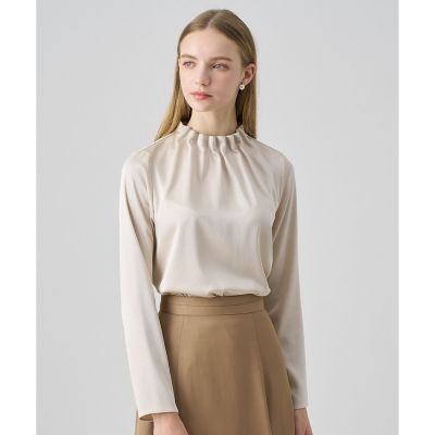 ハンマーサテンスタンド　ブラウス