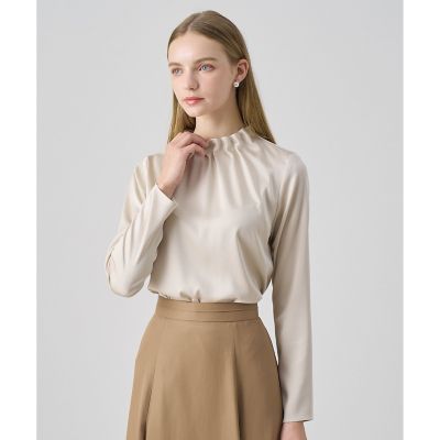 ハンマーサテンスタンド　ブラウス