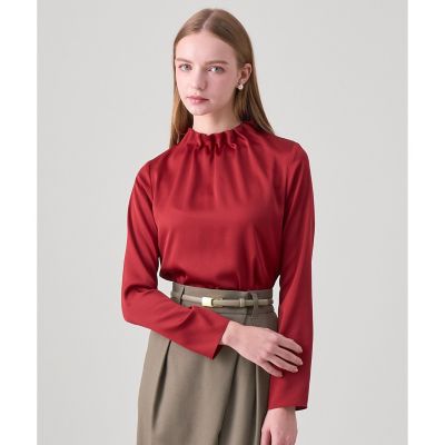 ハンマーサテンスタンド　ブラウス