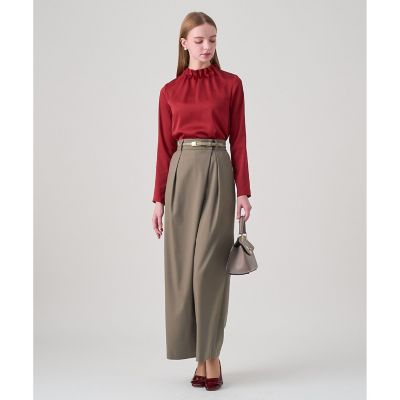 ハンマーサテンスタンド　ブラウス