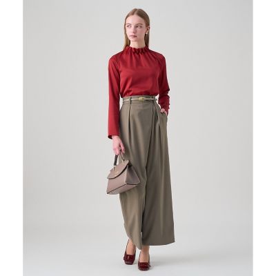 ハンマーサテンスタンド　ブラウス