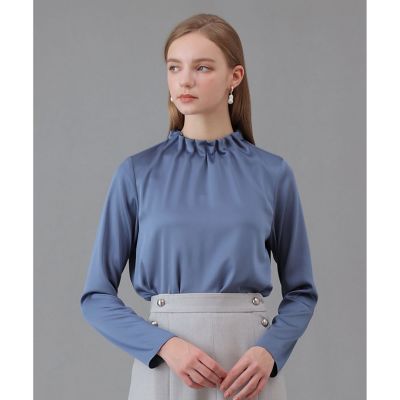 ハンマーサテンスタンド　ブラウス