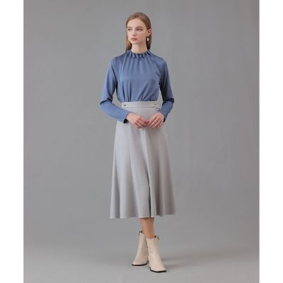 ハンマーサテンスタンド　ブラウス