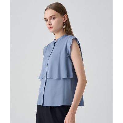 バックサテンノースリーブブラウス | ANAYI/アナイ | 三越伊勢丹