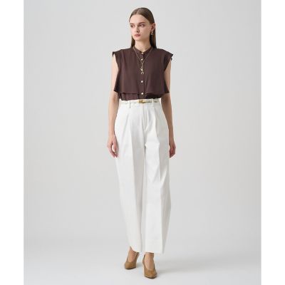 バックサテンノースリーブブラウス | ANAYI/アナイ | 三越伊勢丹