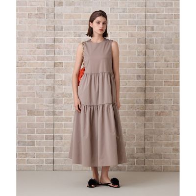 ANAYI/アナイ 【予約商品６月下旬以降順次お届け】ポンチ×タフタティアード　ワンピース
