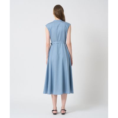美品 ANAYI アナイ デニムライクワンピース ベルト付 34 Sサイズ デニムライクフレア ワンピース | ANAYI/アナイ | 三越伊勢丹