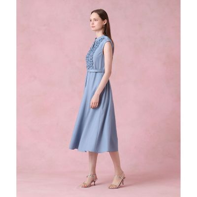 ANAYI デニムライクワンピース 36 デニムライクツイルフリルワンピース | ANAYI/アナイ | 三越