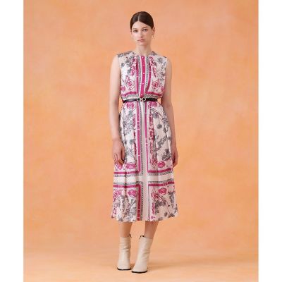 ANAYI/アナイ スカーフプリントタック ワンピース 02オフホワイト ワンピース・ドレス【三越伊勢丹/公式】