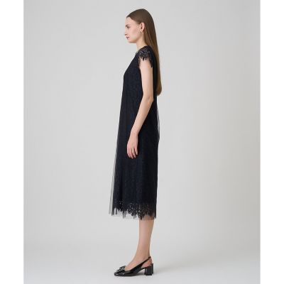 チュールAラインワンピース atlo キャミワンピース チュール Aライン ワンピース パーティー