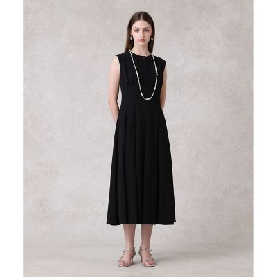 【ANAYI】ノースリーブワンピース(絹素材) ANAYI ワンピース コットンシルクVネック : ZOZOTOWN Yahoo!店