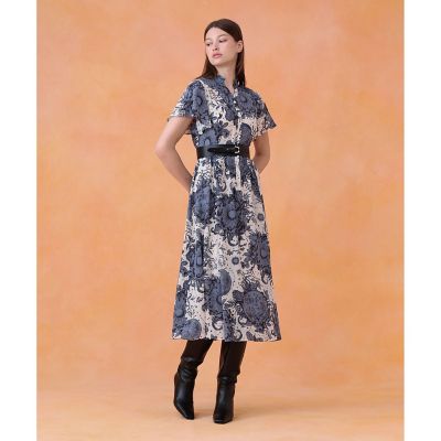 コンスティレーションプリントギャザーワンピース | ANAYI