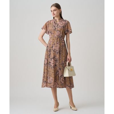 極美品✨ アナイ 23AW ウォールプリントギャザーワンピース 36 現行タグ 極美品✨ アナイ 23AW ウォールプリントギャザーワンピース 36