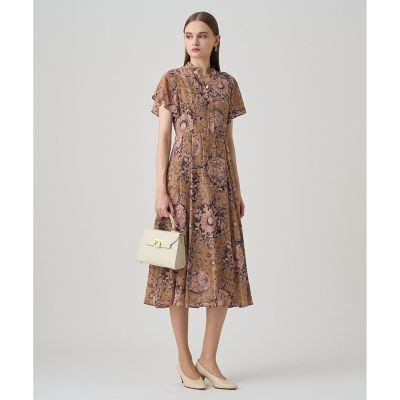 新品未使用 ANAYI チンツオーガンジーギャザーワンピース ANAYI（アナイ）の「チンツオーガンジーギャザー ワンピース
