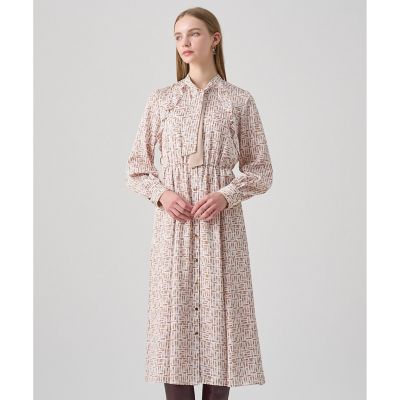 リッププリントボウタイフレア ワンピース | ANAYI/アナイ | 三越