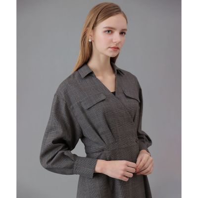 ウールサキソニーカシュクールワンピース | ANAYI/アナイ | 三越伊勢丹