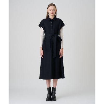 完売品 ANAYI アナイ 綿スムースワンピース ロング 黒 日本製 洗える M BPF01_10_10252714580_6501?$