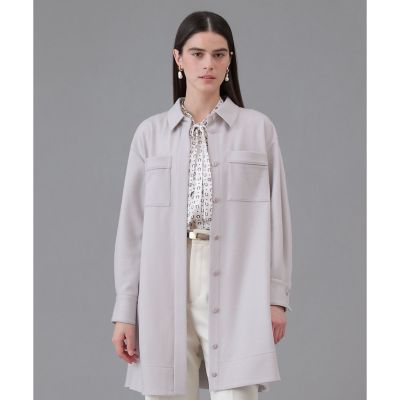 ＜ANAYI＞圧縮スムースポケットミニ　ワンピース