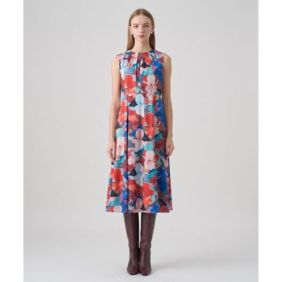 アートフラワープリント フレアワンピース アートフラワーフレア ワンピース | ANAYI/アナイ | 三越伊勢丹