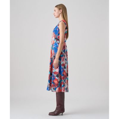 アートフラワープリント フレアワンピース アートフラワーフレア ワンピース | ANAYI/アナイ | 三越伊勢丹