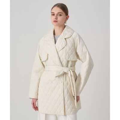 【送料無料】ANAYI/アナイ キルティングテーラードロストコート 01ホワイト コート・ジャケット【三越伊勢丹/公式】