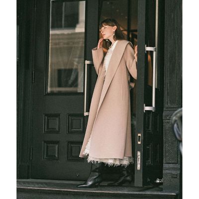 t*a様 アナイ ANAYI リバーシャルム ウール ノーカラージャケット コー ANAYI｜シャルムリバービックカラーコート | Rakuten Fashion