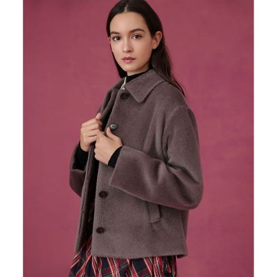 送料無料】アルパカシャギーショートコート | ANAYI/アナイ | 三越