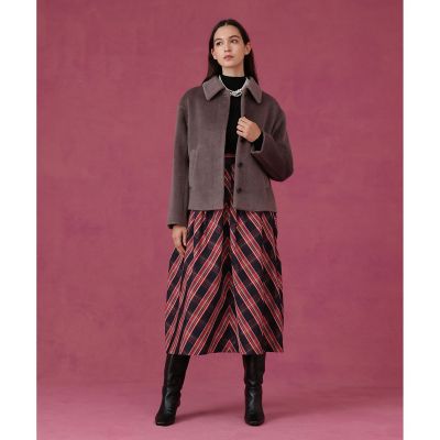 アナイ　ショートコート　アルパカ　シャギー　フォックス　ピンク 送料無料】アルパカシャギーショートコート | ANAYI/アナイ | 三越