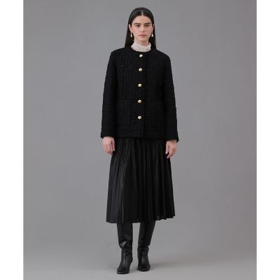 ドゥーズィエムクラス TOURNIER ツイード　キルティング コートジャケット ドゥーズィエムクラス TOURNIER ツイード キルティング コート