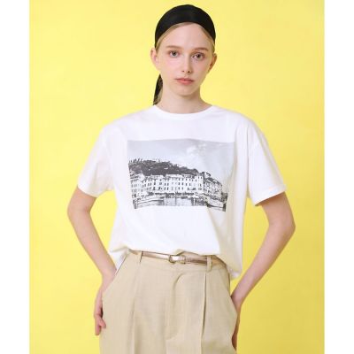 ANAYI/アナイ コットン天竺プリントTシャツ 01ホワイト トップス【三越伊勢丹/公式】