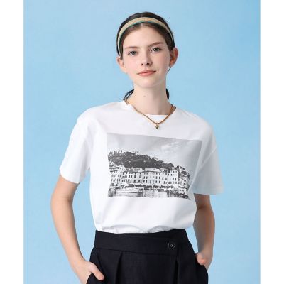 コットン天竺プリントTシャツ | ANAYI/アナイ | 三越伊勢丹オンライン