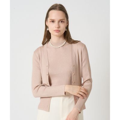 アセテートポリエステルVカーディガン | ANAYI/アナイ | 三越