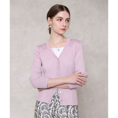 【233】現行品　新品　アナイ　アセテートポリエステルカーディガン　ツイン 233】現行品 新品 アナイ アセテートポリエステルカーディガン