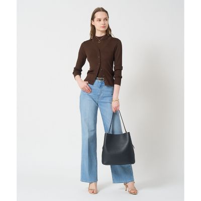 アセテートポリエステルVカーディガン | ANAYI/アナイ | 三越