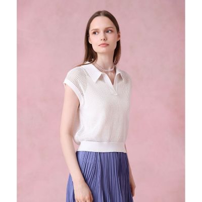 メッシュポロプルオーバー
