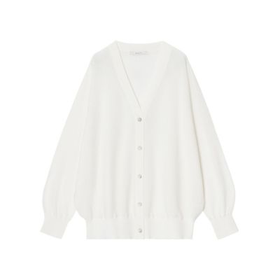 コットンアセテートＶネック　カーディガン
