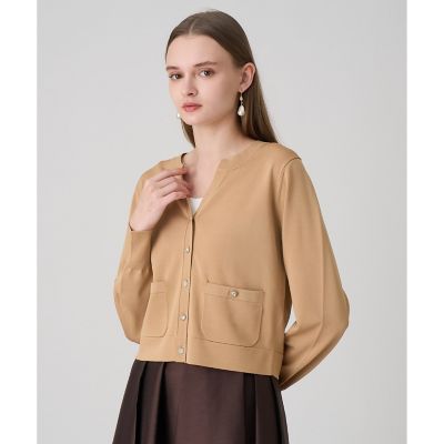 カーディガン 70%ＯＦＦ 新品未使用 タグ付きTOMORROWLANDシルク シルク クルーネックカーディガン | maison TOMORROWLAND/メゾン