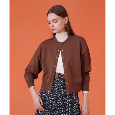 ANAYI/アナイ ドットボタンブルゾン カーディガン 81ブラウン トップス【三越伊勢丹/公式】