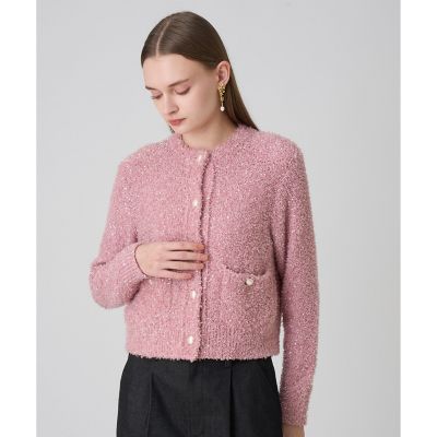 スパンコールモールクルー カーディガン | ANAYI/アナイ | 三越伊勢丹