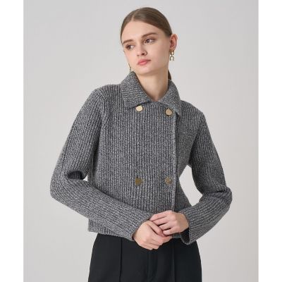 カラーミックスボクシージャケットカーディガン | ANAYI/アナイ