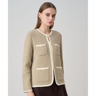 ウールブークレポケットロング カーディガン | ANAYI/アナイ | 三越