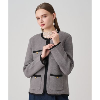 ウールブークレポケットロング カーディガン | ANAYI/アナイ | 三越