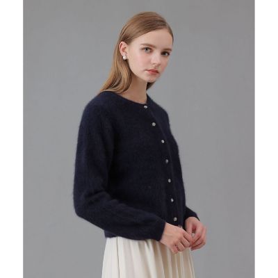 ANAYI アナイ　フラッフィーパールボタンカーディガン　カシミヤ　美品　38 23AW♡ANAYI アナイ FLUFFYパール釦カーディガン 38